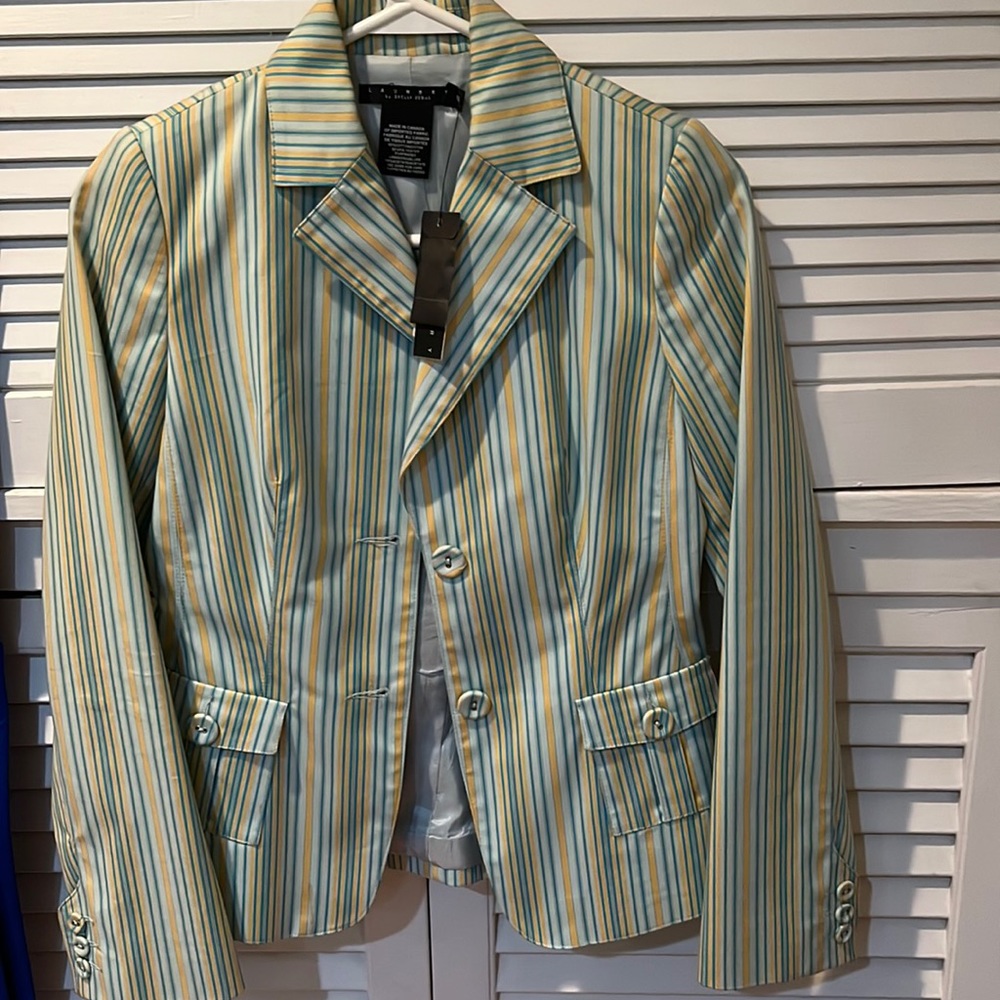 Size 2 LAUNDRY striped blazer